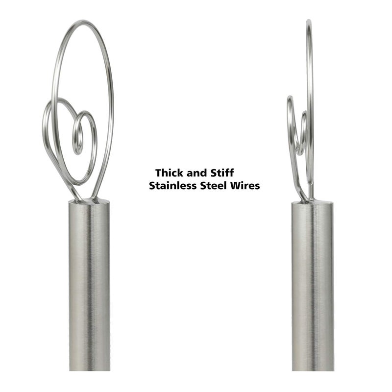 Jillmo Danish Dough Whisk, 12 inch Stainless Steel Bread Whisk, 2 Pack - Image 4